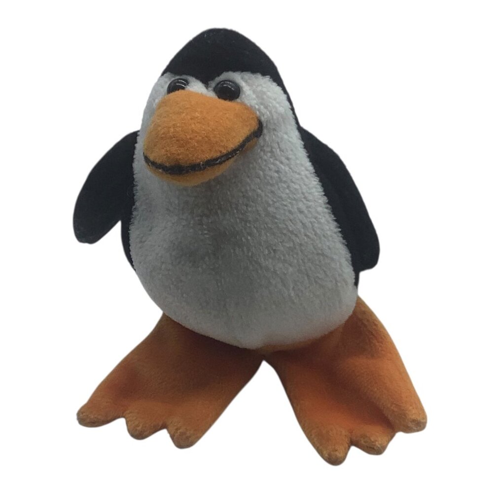 Vintage Kaplan Penguin Finger‎ Puppet Plush Toy Soft Stuffed Animal 5"